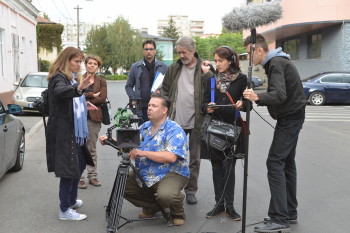 Filming in Bucharest / OMUL (HUMAN) © 2013 Triarte International, Lanapul Film, HiFi-Filmproduction
